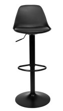 Hoker krzesło barowe RICARDO BLACK czarny