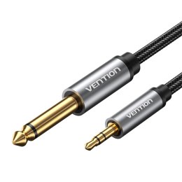 Kabel audio mini jack 3.5mm męski do jack 6.35mm męski Vention BCYHF 1m