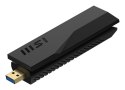 MSI BE6500 WiFi7 USB Stick - Dongle adapter USB 3.2 Gen 1 (3.1 Gen 1)