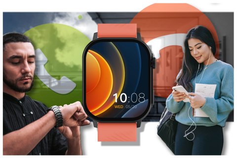 SMARTWATCH UNISEX GRAVITY GT15-3 - ROZMOWY BLUETOOTH, DODATKOWY PASEK (sg029c)