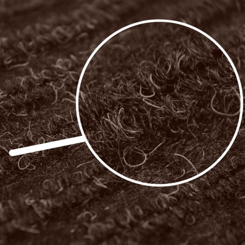 Wycieraczka do butów 40x60 cm Seila brązowa zestaw 2 sztuk