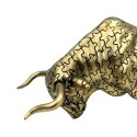 Byk - Figurka Dekoracyjna Złota - Symbol symbol siły i bogactwa - 43111Y1
