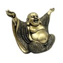 Figurka Buddy - Radosny Budda - Złota Dekoracja - 4406FJH
