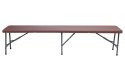 Ławka cateringowa składana RATTAN brązowa