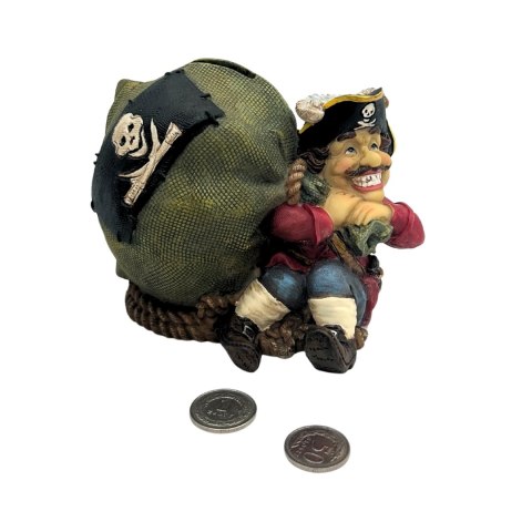 Skarbonka Dekoracyjna Pirat ze Skarbem 14 cm - CE03852