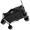 Wózek ogrodowy plażowy składany KORAL czarny