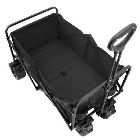 Wózek ogrodowy plażowy składany KORAL czarny