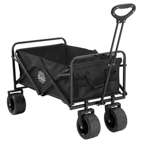 Wózek ogrodowy plażowy składany KORAL czarny