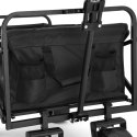 Wózek ogrodowy plażowy składany KORAL czarny