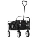 Wózek plażowy składany MAGNUM czarny