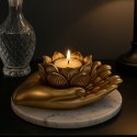 Złoty Świecznik Glamour na Tealight - Dłoń - 311FJZ