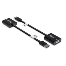CLUB3D CAC-2013 adapter kablowy 0,228 m Displayport VGA Czarny
