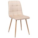 Krzesło welurowe MONTANA VELVET beżowe