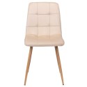 Krzesło welurowe MONTANA VELVET beżowe