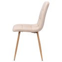 Krzesło welurowe MONTANA VELVET beżowe
