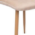Krzesło welurowe MONTANA VELVET beżowe