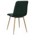 Krzesło welurowe MONTANA VELVET ciemnozielone