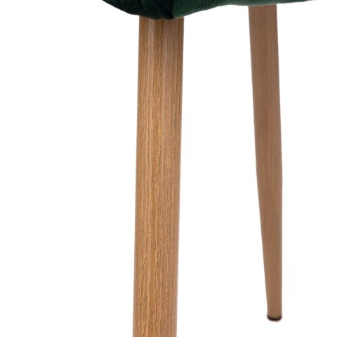 Krzesło welurowe MONTANA VELVET ciemnozielone