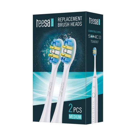 Główki do szczoteczki sonicznej TEESA SONIC 2 TSA8087-W średnie