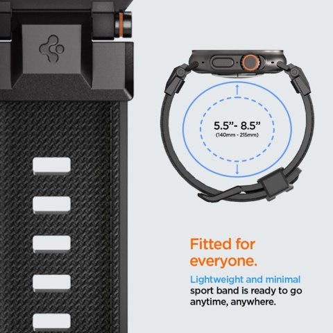 Spigen DuraPro Armor - Pasek do Apple Watch 44/45/46/49 mm (Black Edition)