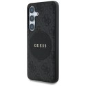 Guess 4G Round Patch Classic Logo MagSafe - Etui do Samsung Galaxy S25 (czarny)