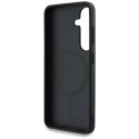 Guess 4G Round Patch Classic Logo MagSafe - Etui do Samsung Galaxy S25+ (różowy)