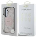 Guess 4G Round Patch Classic Logo MagSafe - Etui do Samsung Galaxy S25+ (różowy)