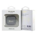 Guess Metallic Script Charm - Etui AirPods 4 (czarny)