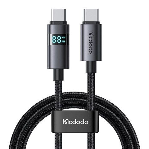 Kabel USB-C do USB-C Mcdodo CA-5610, 100W, wyświetlacz LED, 1.2m