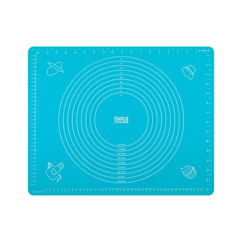 Silikonowa stolnica 50x40 cm niebieska