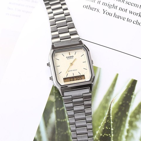 ZEGAREK UNISEX CASIO Vintage AQ-230GG-9A + BOX