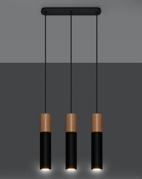 Lampa wisząca PABLO 3L czarna