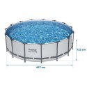 Basen ogrodowy stelażowy 457 x 122 cm 18w1 Bestway 56438 + maszyna do baniek GRATIS