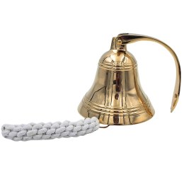 Dzwon Okrętowy Mosiężny Średnica 13 cm - Marynistyczna Dekoracja - HB30/5