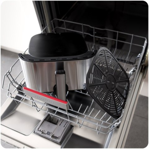 Frytkownica beztłuszczowa Air fryer frytownica 8l Berdsen 1700W BD-659 srebrna