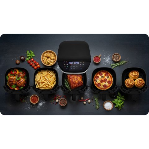 Frytkownica beztłuszczowa Air fryer frytownica 8l Berdsen 1700W BD-659 srebrna