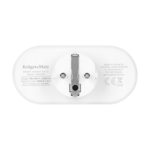 Gniazdo podwójne WiFi Kruger&Matz Connect P5 Tuya