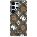 Guess 4G Printed Colored Peony Pattern MagSafe - Etui do Samsung Galaxy S25 Ultra (brązowy)