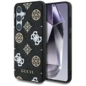 Guess 4G Printed Colored Peony Pattern MagSafe - Etui do Samsung Galaxy S25 (czarny)
