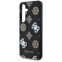Guess 4G Printed Colored Peony Pattern MagSafe - Etui do Samsung Galaxy S25 (czarny)