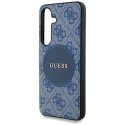Guess 4G Round Patch Classic Logo MagSafe - Etui do Samsung Galaxy S25+ (niebieski)