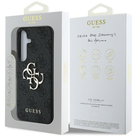 Guess Big 4G Logo Classic Logo - Etui do Samsung Galaxy S25 (czarny)