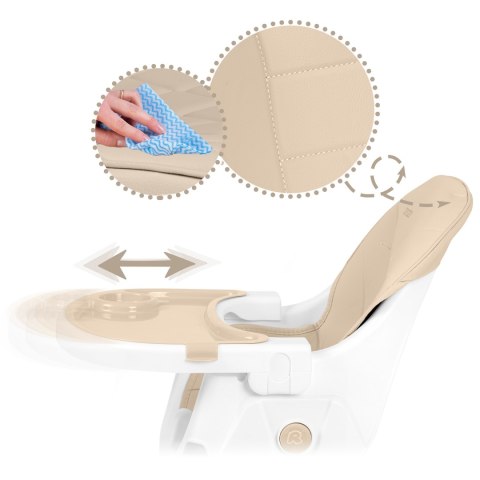 Krzesełko do karmienia Ricokids Mani beżowe