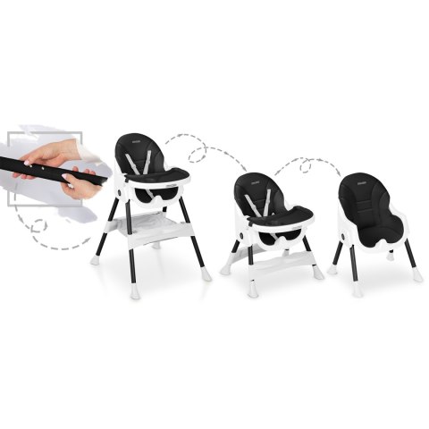 Krzesełko do karmienia Ricokids Mani czarne