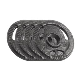 Obciążenie żeliwne olimpijskie zestaw 4x1.25kg, otwór 51mm, talerz z uchwytami, REBEL ACTIVE