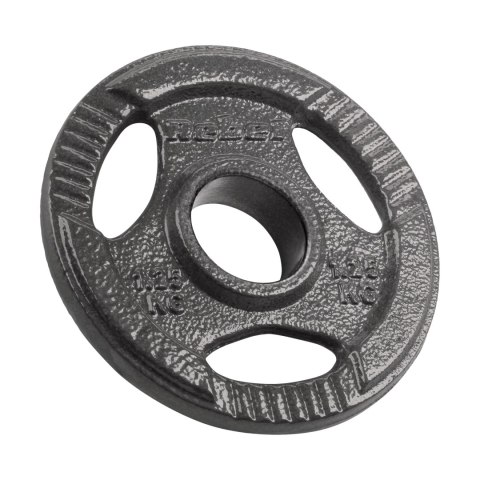 Obciążenie żeliwne olimpijskie zestaw 4x1.25kg, otwór 51mm, talerz z uchwytami, REBEL ACTIVE