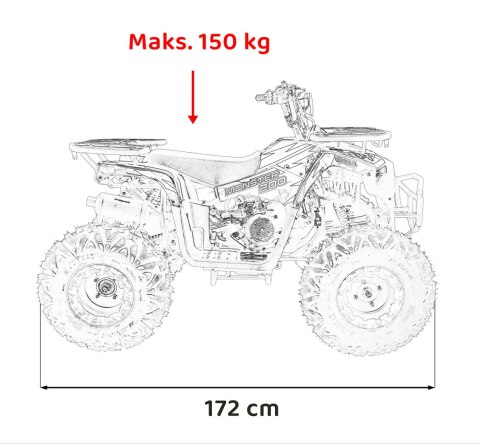 Pojazd Quad Spalinowy 200CC MONSTER Zielony