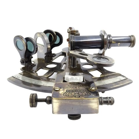 Sekstant Mosiężny w Pudełku Skórzanym - NC1514B