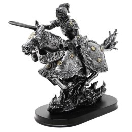 Figurka Rycerz na Koniu 31cm - polyresin ręcznie malowana - MC-23152