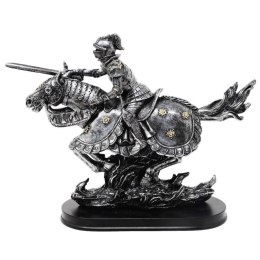 Figurka Rycerz na Koniu 31cm - polyresin ręcznie malowana - MC-23152
